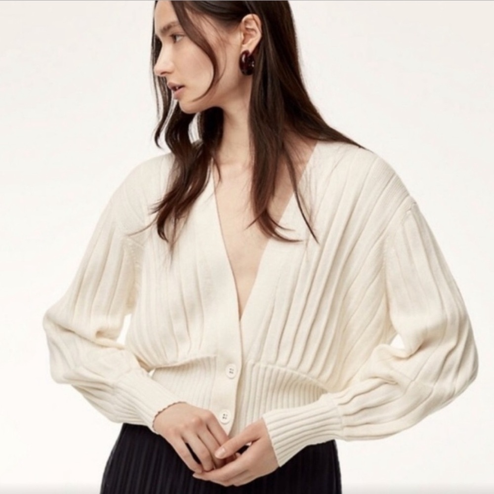 Aritzia Wilfred Thais Plunge Cardigan